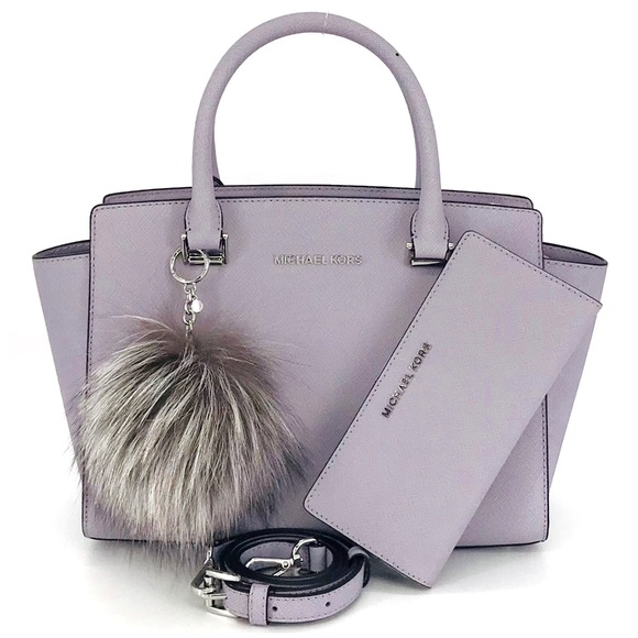Michael Kors Handbags - 3PCS Michael Kors Selma Satchel Wallet Charms